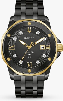 Bulova Women's Marine Star Diamond Date Bracelet Strap Watch