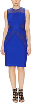 Thumbnail for your product : Vera Wang Techno Collage Silk Sheath Dress