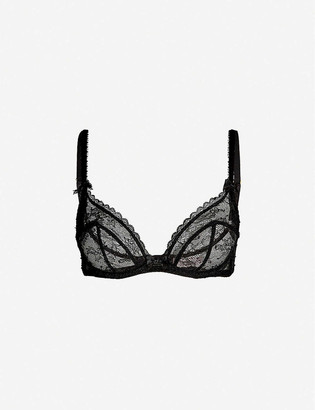 Agent Provocateur Hinda plunge underwired lace bra - ShopStyle
