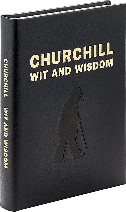 Graphic Image Churchill Wit and Wisdom Leather Bound Book