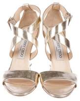 Thumbnail for your product : Jimmy Choo Leather Ankle Strap Sandals