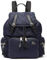 Thumbnail for your product : Burberry Equestrian Knight Plaque Padded Backpack - Womens - Navy