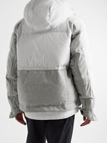 Thumbnail for your product : Nike + Sacai Nrg Logo-Print Quilted Nylon And Melange Wool-Blend Down Hooded Parka