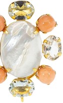 Thumbnail for your product : Bounkit Jewelry Mother Of Pearl Cluster Clip-On Earrings
