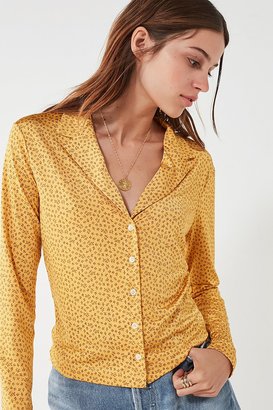 Urban Outfitters Bonnie Silky Button-Down Shirt