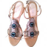 Thumbnail for your product : Fendi Beige Leather Heels