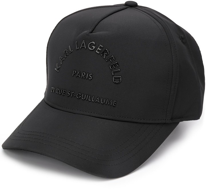 Karl Lagerfeld Paris Rue Saint Guillaume logo cap ShopStyle Hats