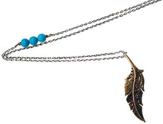 Alaia House Of Turquoise Feather Necklace "Fabrics of Life"