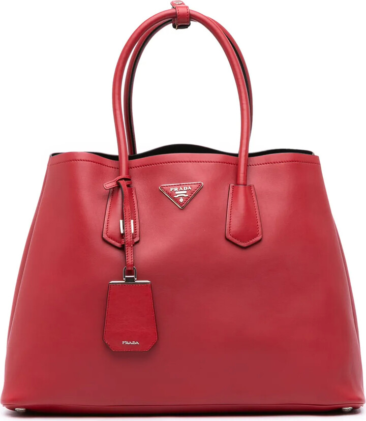 Prada Pre-Owned 2010-2025 Large City Calf Double satchel