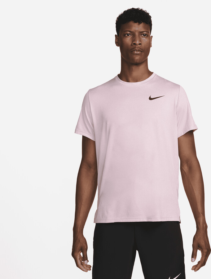 Nike Men's Pro Dri-FIT Short-Sleeve Top in Pink - ShopStyle Shirts