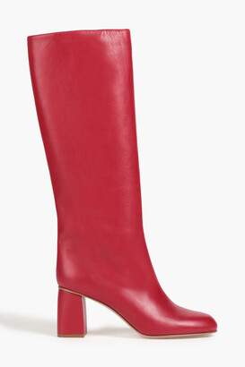 RED Valentino Leather knee boots