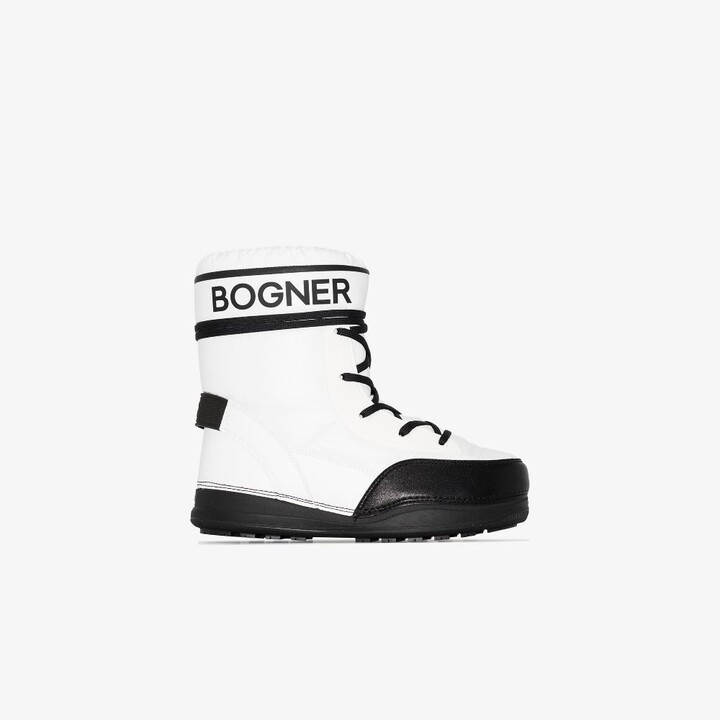 Bogner White And Black La Plagne Snow Boots - ShopStyle