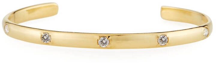 Wide Diamond Cuff Bracelet | Shop the world's largest collection 