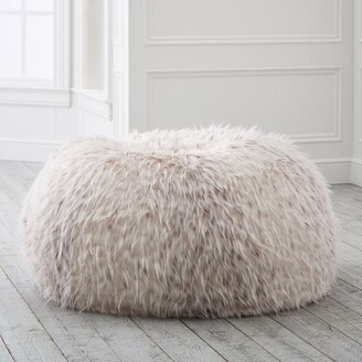 Pottery Barn Teen Snow Cat Faux-Fur Bean Bag Chair