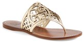 Thumbnail for your product : Tory Burch 'Lattice' Leather Thong Sandal (Women)