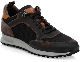 Dunhill Radial Mixed-Media Sneakers