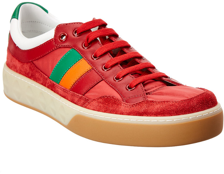 Gucci G74 Web Leather Sneaker - ShopStyle Trainers & Athletic Shoes