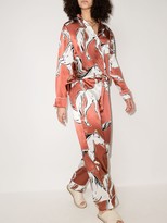 Thumbnail for your product : Olivia von Halle Lila Charme printed silk pyjamas