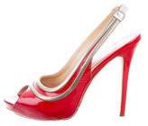 Thumbnail for your product : Alexander McQueen Patent Slingback Pumps