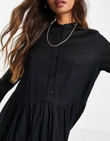 Thumbnail for your product : Vero Moda mini smock dress in black