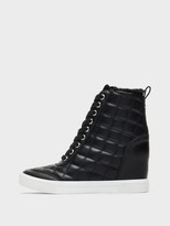 dkny anna slip on wedge sneaker
