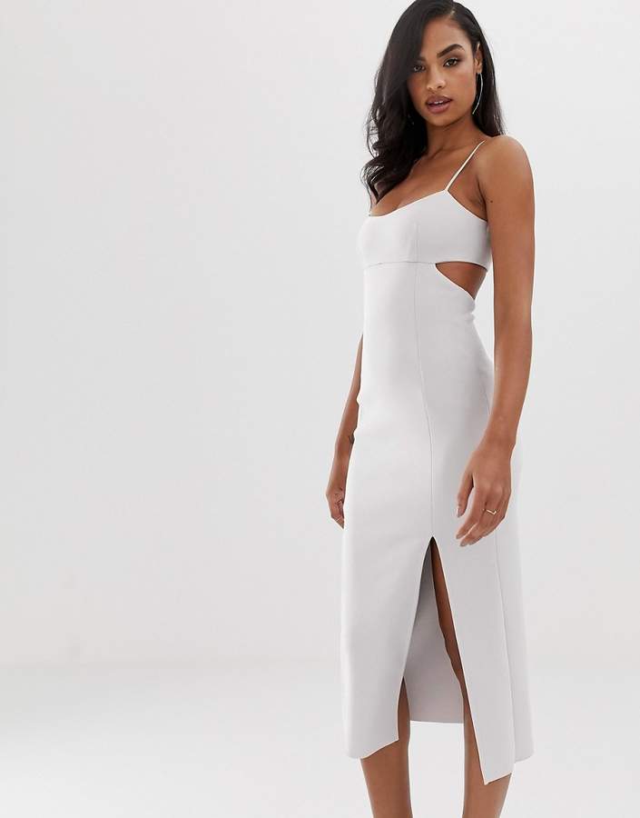 bec and bridge cut out midi dress
