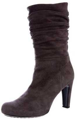 Roberto Del Carlo Suede Ruched Ankle boots