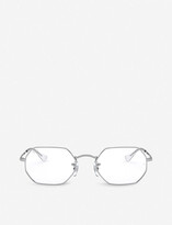 Thumbnail for your product : Ray-Ban RX6456 metal and glass octagonal-frame glasses
