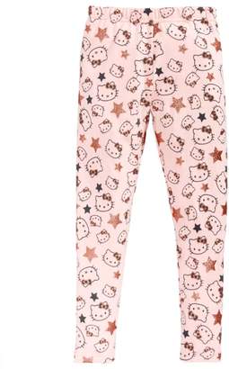 Hello Kitty Toddler Girls Glitter-Star Leggings