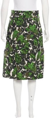 Paul Smith Silk Printed Skirt