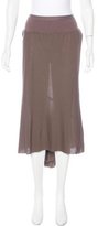 Thumbnail for your product : Rick Owens Lilies Jersey Midi Skirt
