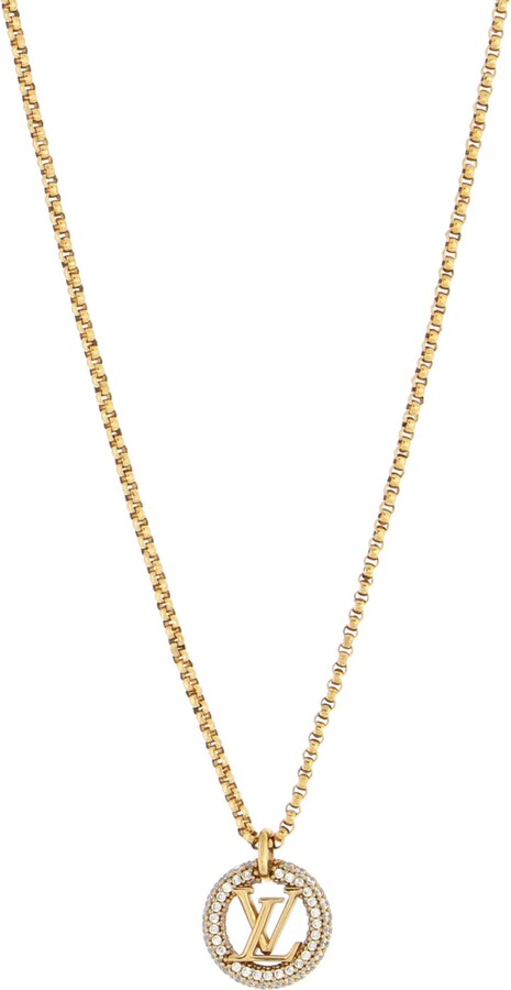 Louis Vuitton pre-owned 18kt yellow gold Color Blossom diamond pendant  necklace - ShopStyle