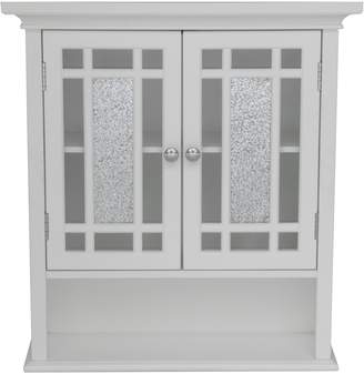 Elegant Home Fashions ELG-527 Whitney Wall Cabinet with 2 Doors and 1 Shelf