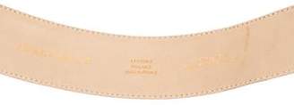 Longchamp Embossed Leather Belt