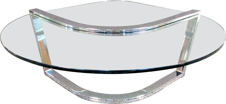Pace Collection Vintage Modern Glass Coffee Table By Pace