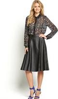 Thumbnail for your product : Definitions Leather Full Circle Skirt