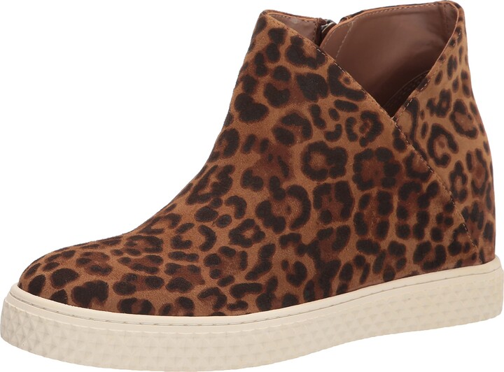 blondo leopard wedge sneakers