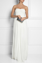 Thumbnail for your product : Sophia Kokosalaki Charis Pleated Jersey-crepe Gown - White