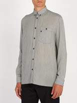 Thumbnail for your product : Givenchy Point Collar Striped Shirt - Mens - Black White