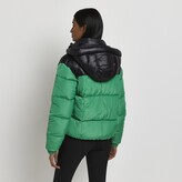 Thumbnail for your product : River Island Womens Green colour block padded coat