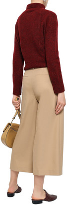 Vince Cropped Stretch-wool Cady Wide-leg Pants