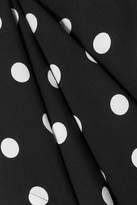 Thumbnail for your product : J.Crew Shirred Polka-dot Jersey Jumpsuit - Black