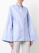 Thumbnail for your product : Dondup Embellished Collar Flared Sleeve Shirt