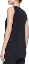Thumbnail for your product : Theory Brennia Pinstripe Sleeveless Shell
