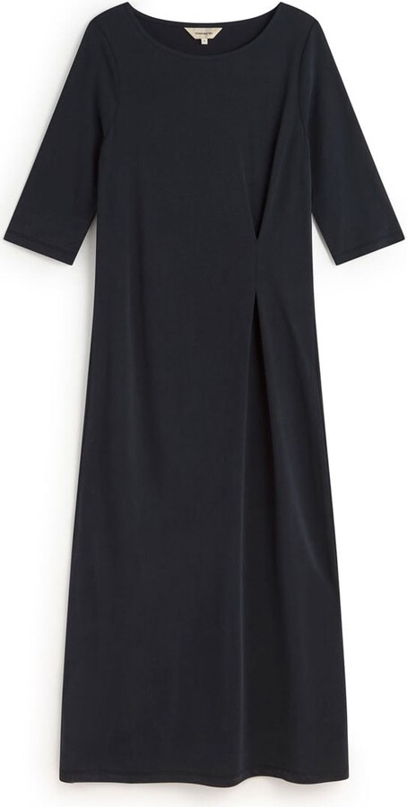 Thinking Mu Black Midi Ozzi Dress