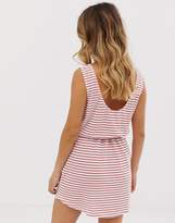 Thumbnail for your product : Pieces Batista drawstring stripe dress