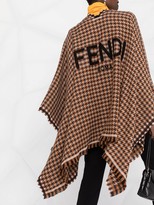 Thumbnail for your product : Fendi Check-Print Logo Cape