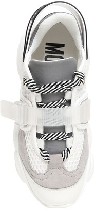 Moschino 30mm Mesh & Suede Sneakers