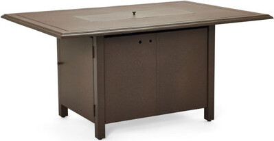 Woodard Rectangular Dining Height Fire Table