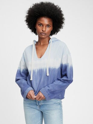 hooded v neck sweatshirt
